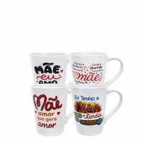 CANECA PORC.MOLDULAR MAE SORT.250ML CM05